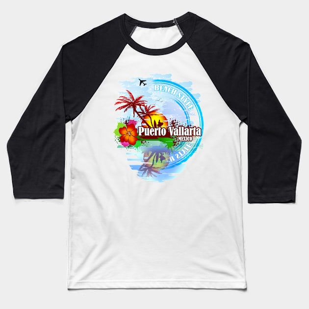 Puerto Vallarta Mexico Baseball T-Shirt by dejava